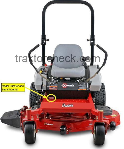 Exmark Pioneer S-Series technische daten