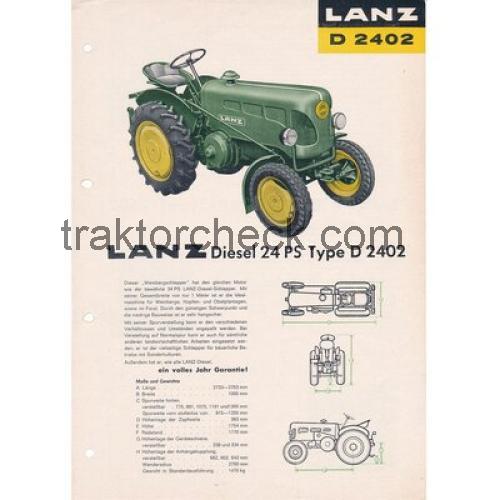 Lanz Bulldog D 2402 technische daten