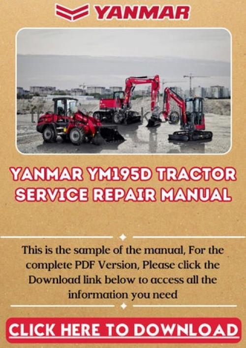 Yanmar YM195D technische daten